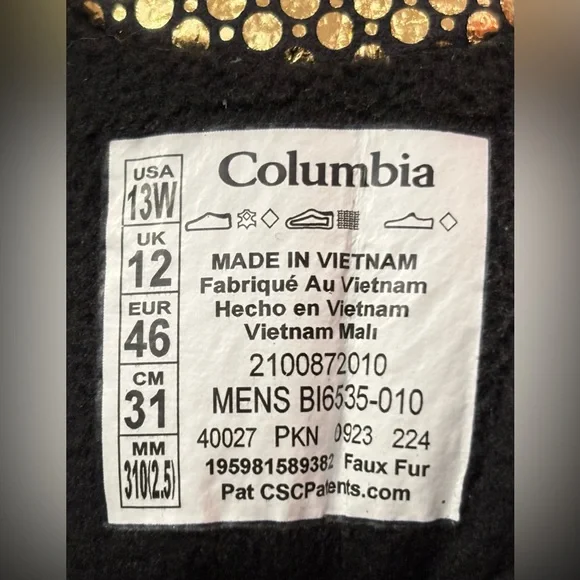 Columbia 🔥 Bugaboot Celsius Omni-Heat Black 200G Snow Ski Boots BI6535-010 - Picture 10 of 11